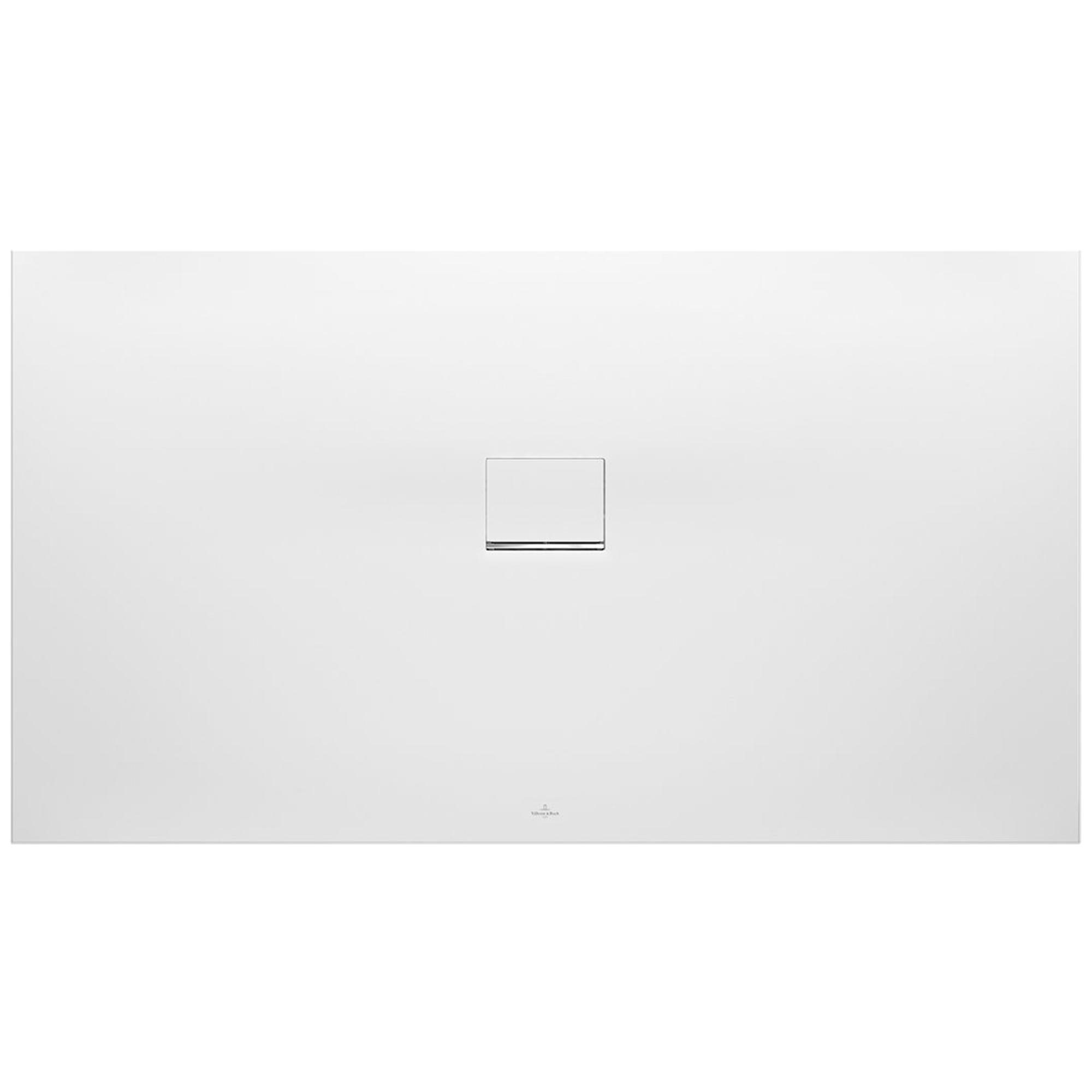 Villeroy & Boch Squaro infinity douchevloer - 110x90cm - stone white - udq1190sqi2iv-rw