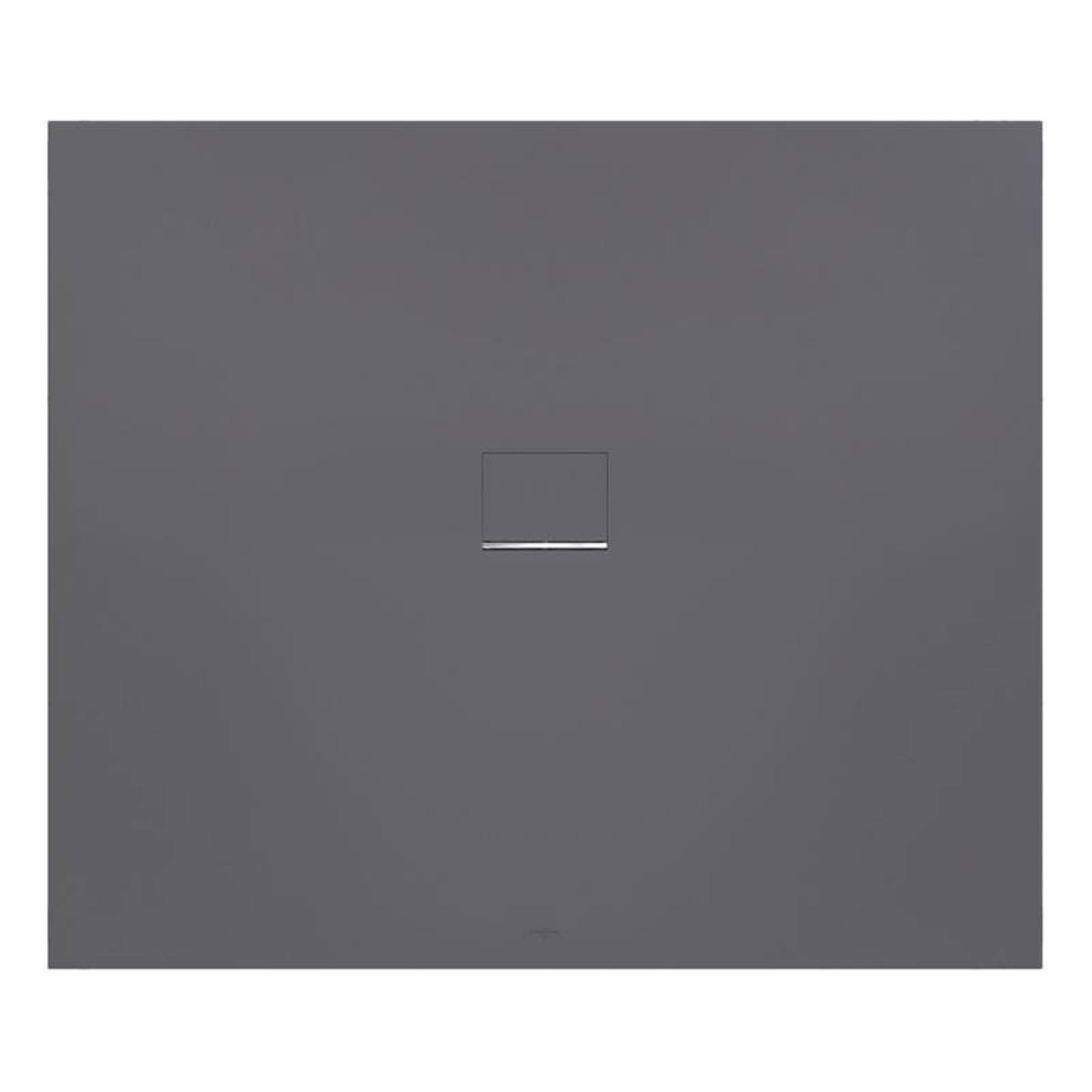 Villeroy & Boch Squaro infinity douchebak - 120x80x4cm - antraciet - udq1280sqi2v-1s