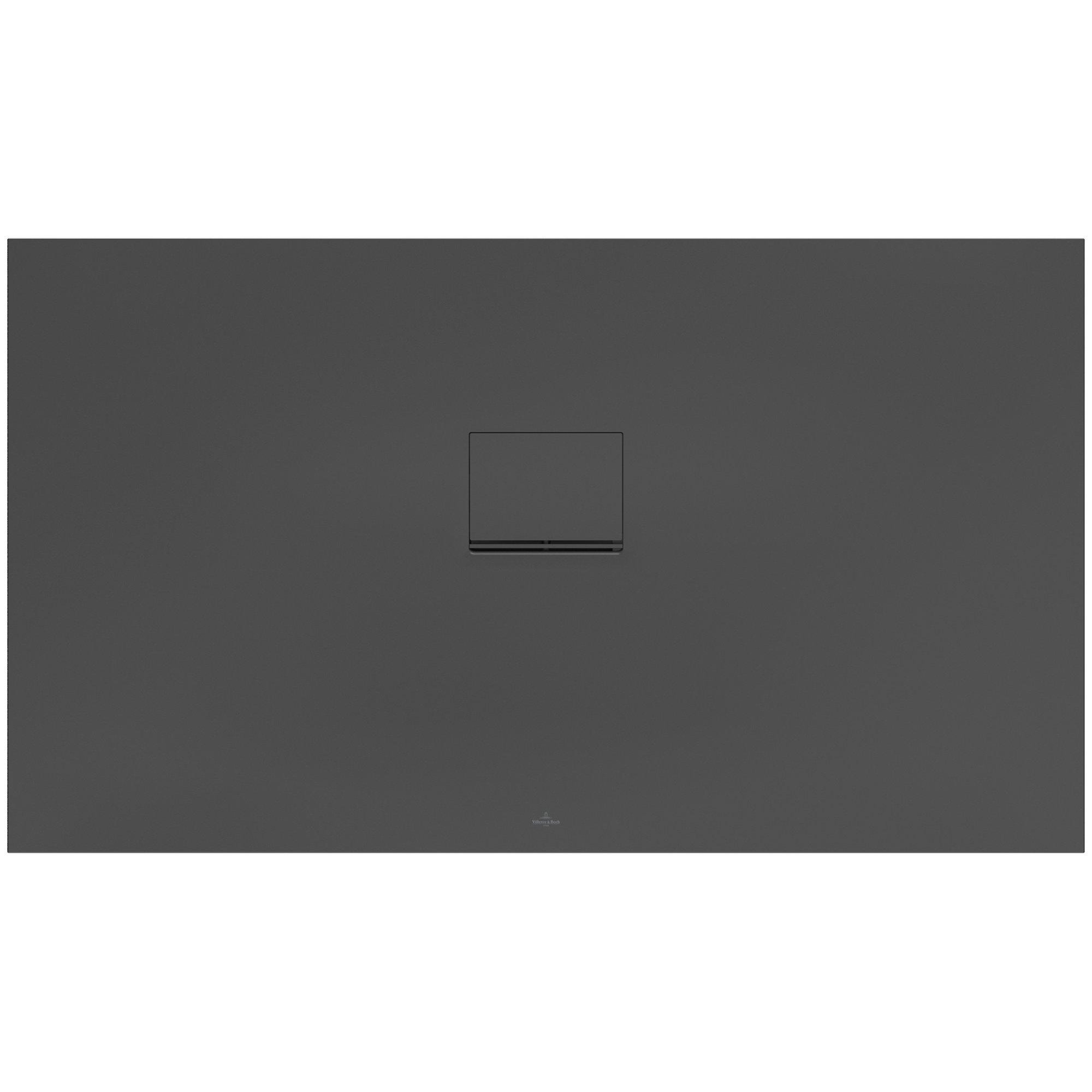 Villeroy & Boch Squaro infinity douchebak - 140x80x4cm - antraciet - udq1480sqi2v-1s - Afbeelding 10