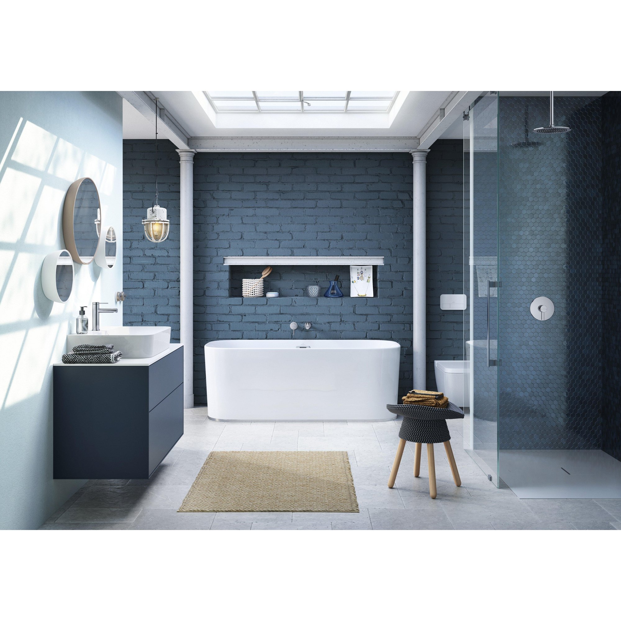 Villeroy & Boch Squaro Infinity kunststof douchebak - quaryl rechthoekig 140x90x4cm - mat wit - udq1490sqi2v-rw - Afbeelding 4