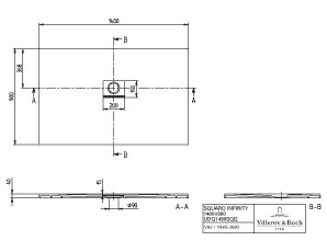 Villeroy & Boch Squaro Infinity kunststof douchebak - quaryl rechthoekig 140x90x4cm - mat wit - udq1490sqi2v-rw - Afbeelding 10