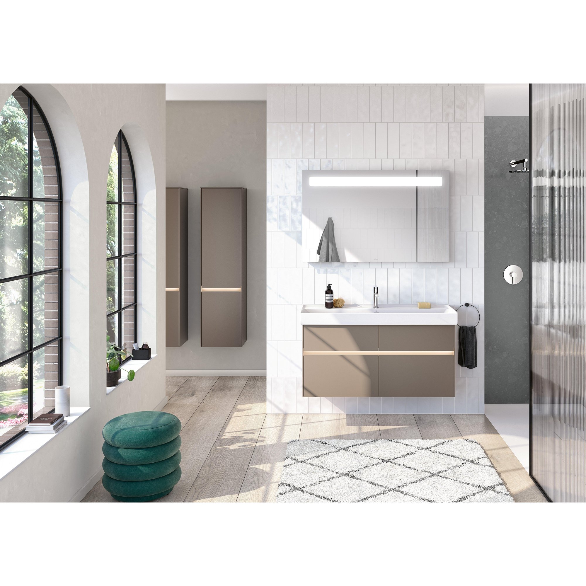 Villeroy & Boch Squaro infinity douchevloer - 160x100cm - stone white - udq1610sqi2iv-rw - Afbeelding 2
