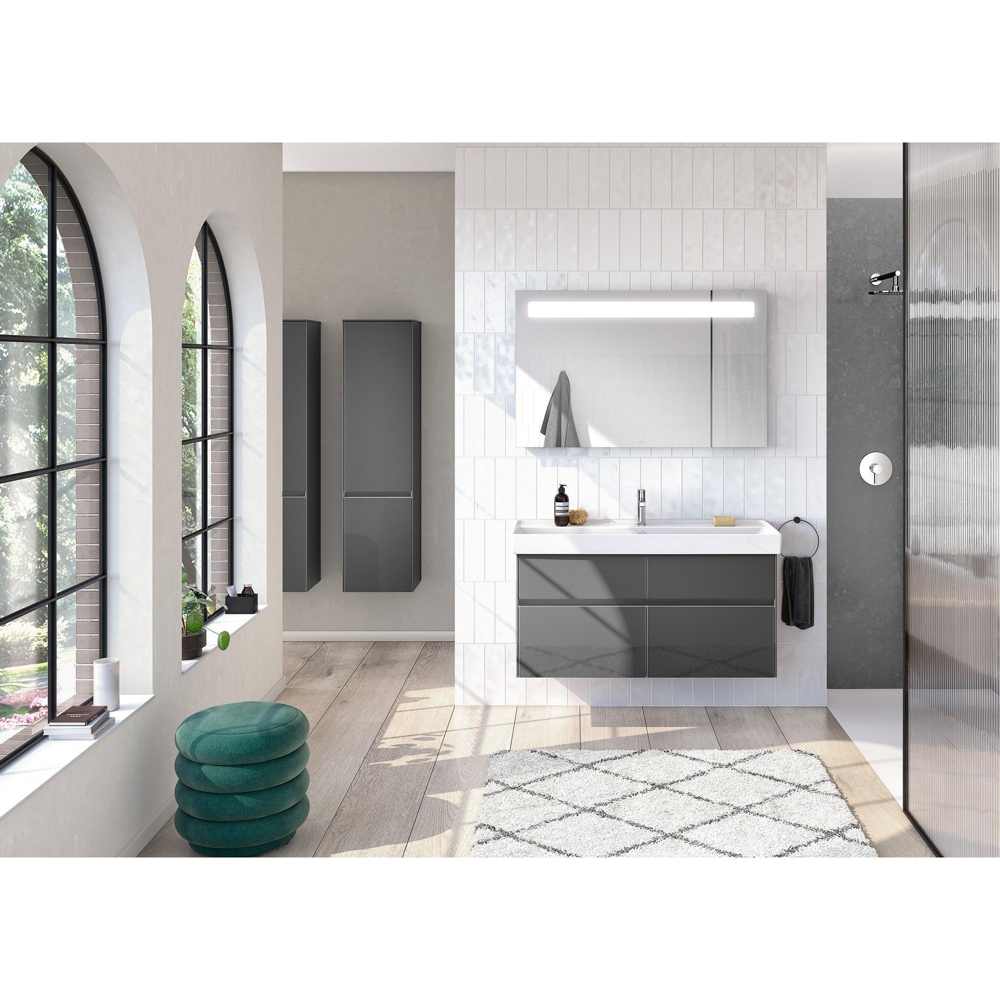 Villeroy & Boch Squaro infinity douchevloer - 160x100cm - stone white - udq1610sqi2iv-rw - Afbeelding 3