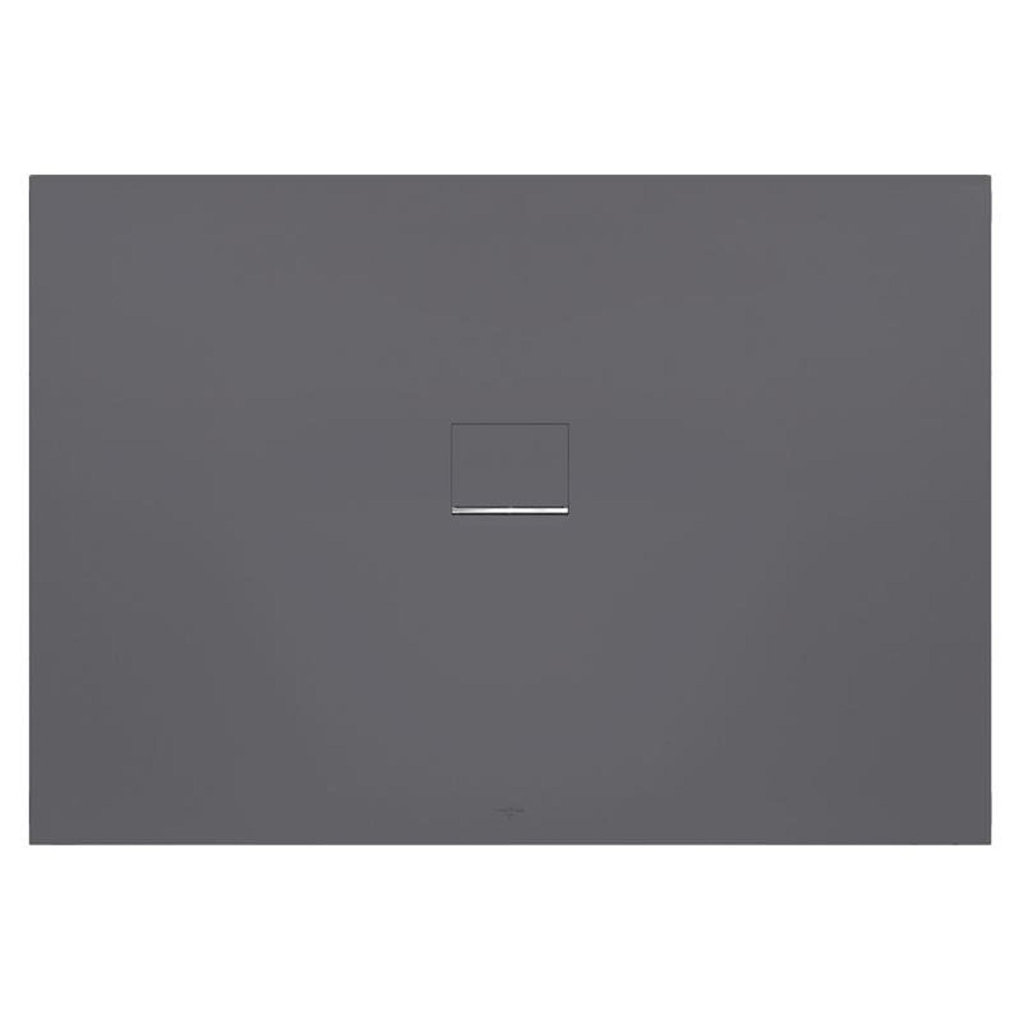 Villeroy & Boch Squaro infinity douchebak - 160x80x4cm - antraciet - udq1680sqi2v-1s