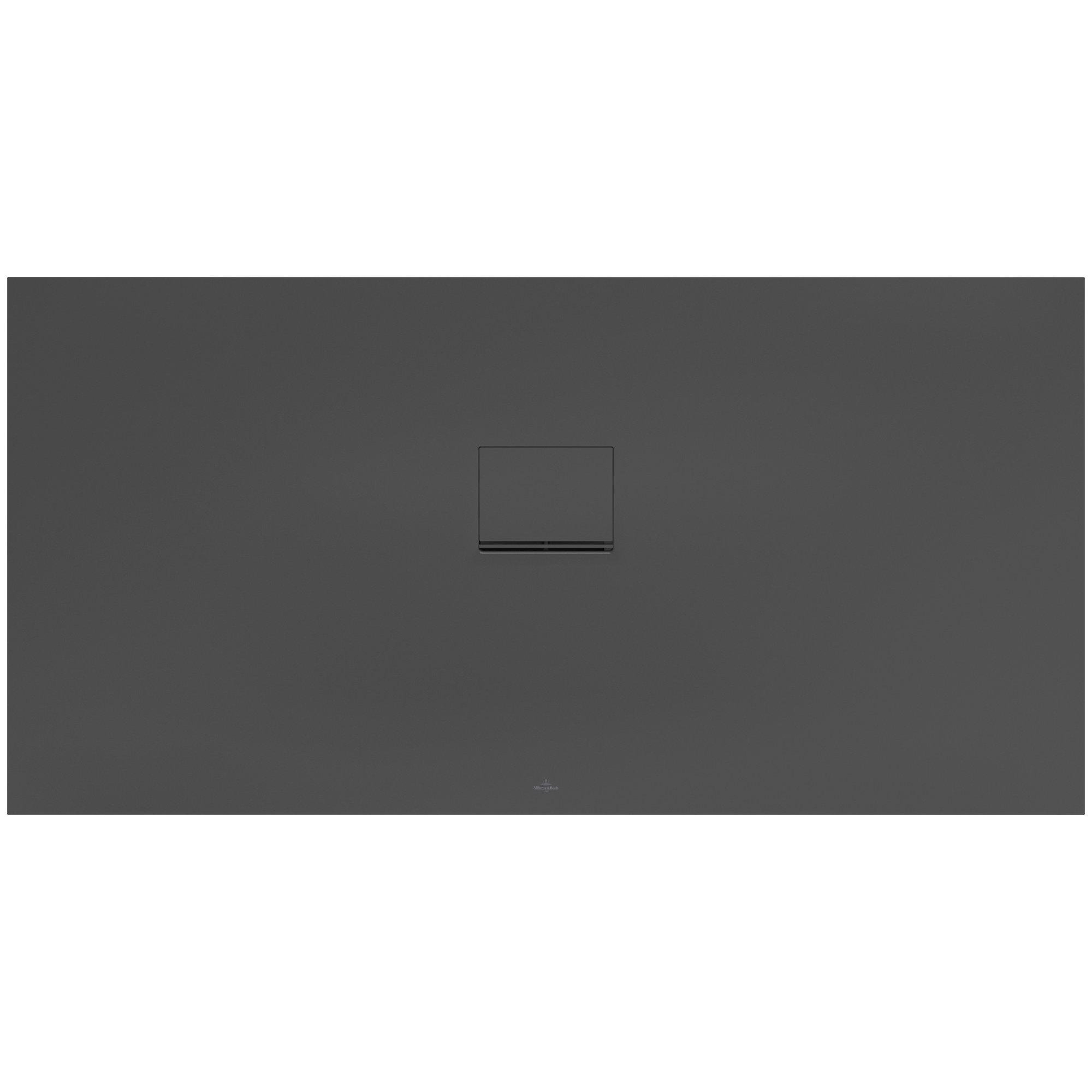 Villeroy & Boch Squaro infinity douchebak - 160x80x4cm - antraciet - udq1680sqi2v-1s - Afbeelding 9