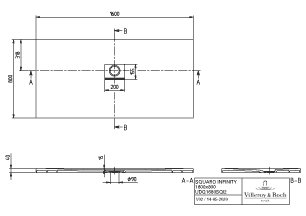 Villeroy & Boch Squaro Infinity kunststof douchebak - quaryl rechthoekig 160x80x4cm - mat wit - udq1680sqi2v-rw - Afbeelding 8