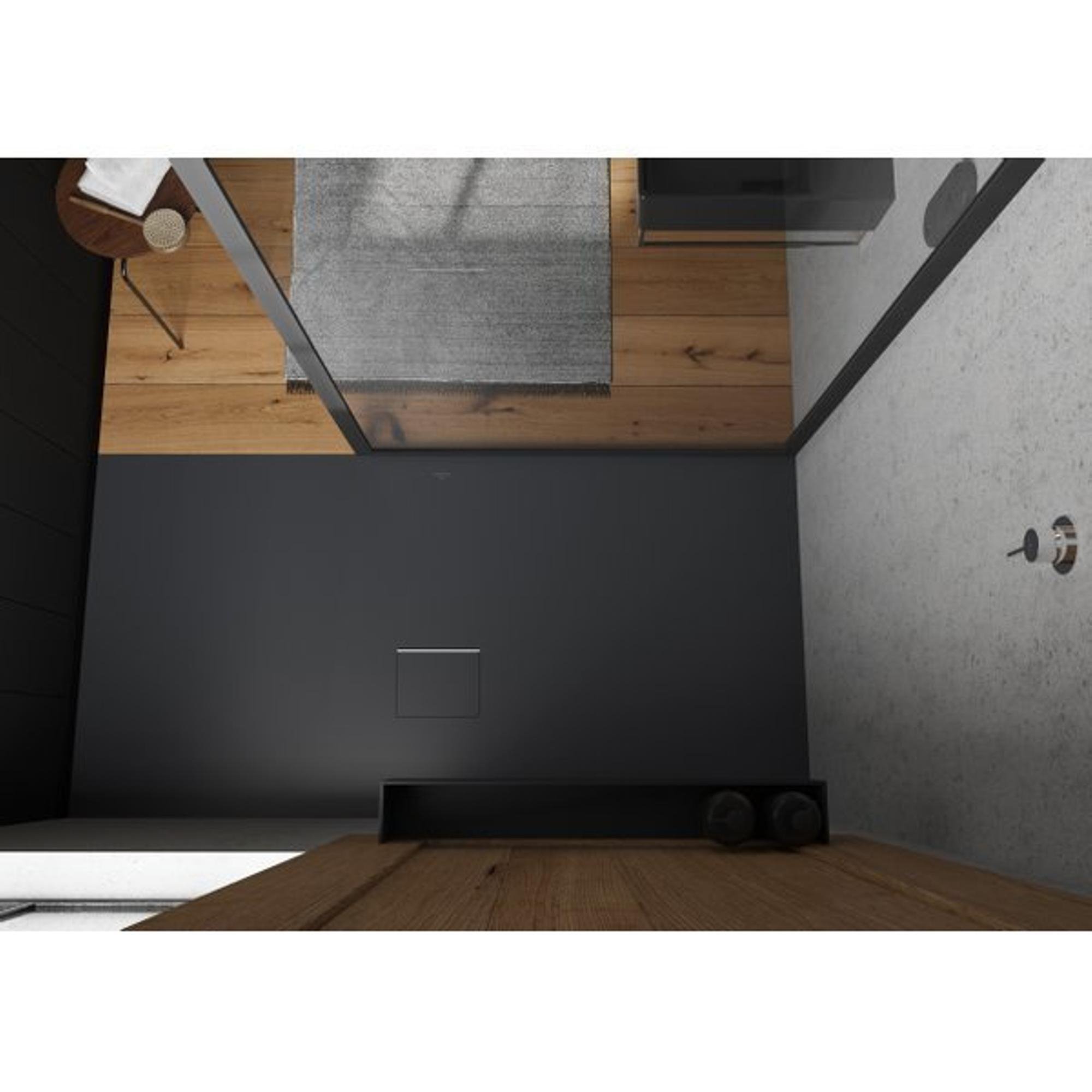 Villeroy & Boch Squaro infinity douchevloer - 170x90cm - anthracite - udq1790sqi2iv-1s - Afbeelding 4