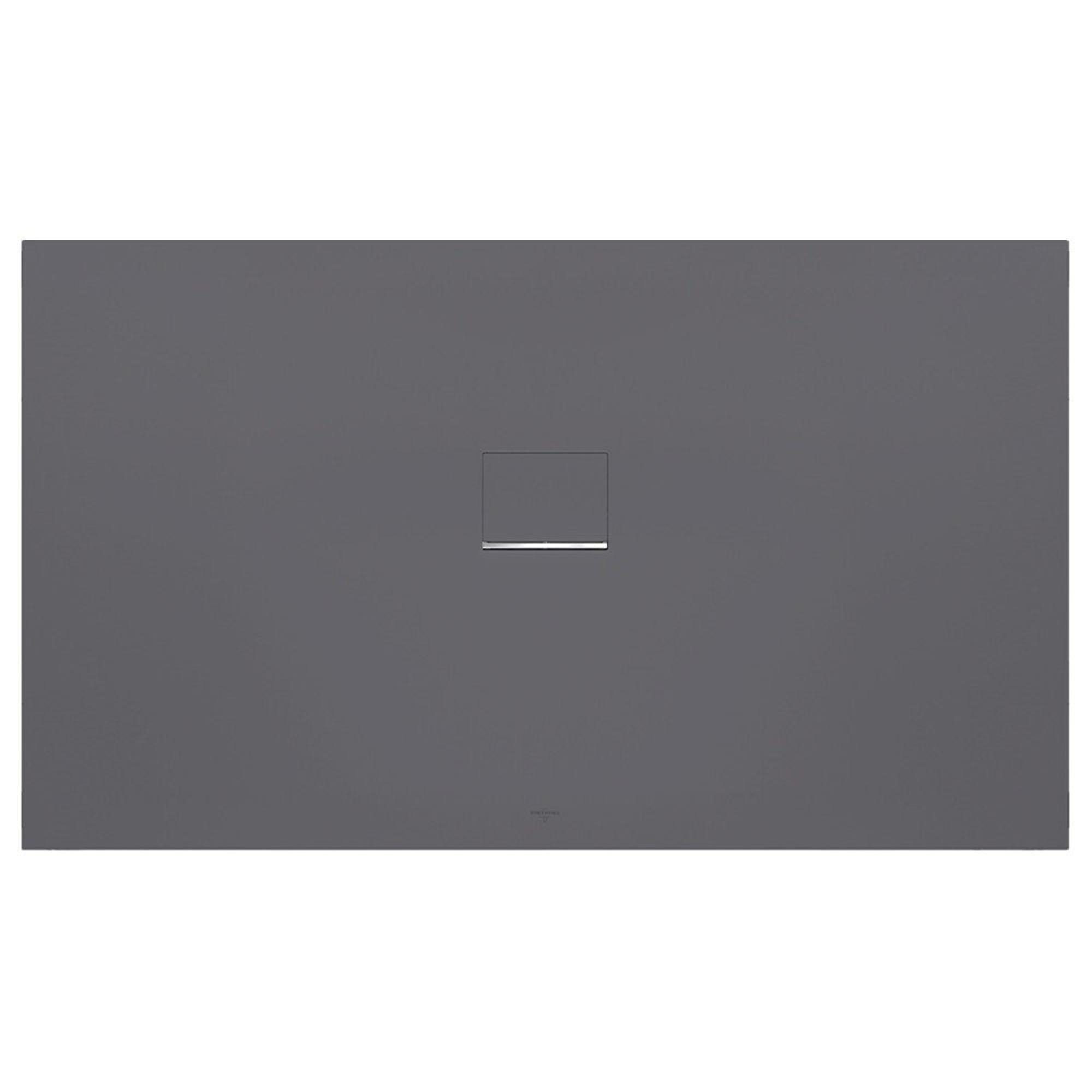 Villeroy & Boch Squaro infinity douchebak - 180x80x4cm - antraciet - udq1880sqi2v-1s