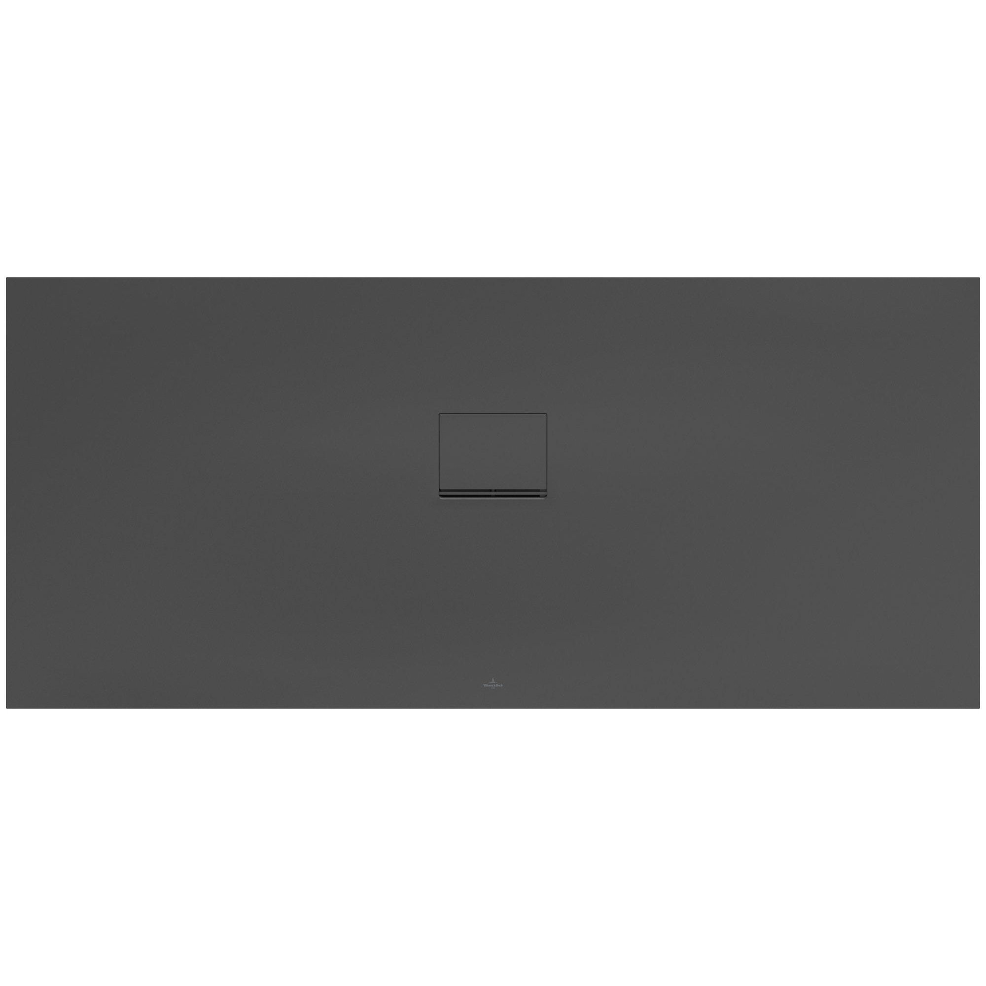 Villeroy & Boch Squaro infinity douchebak - 180x80x4cm - antraciet - udq1880sqi2v-1s - Afbeelding 8