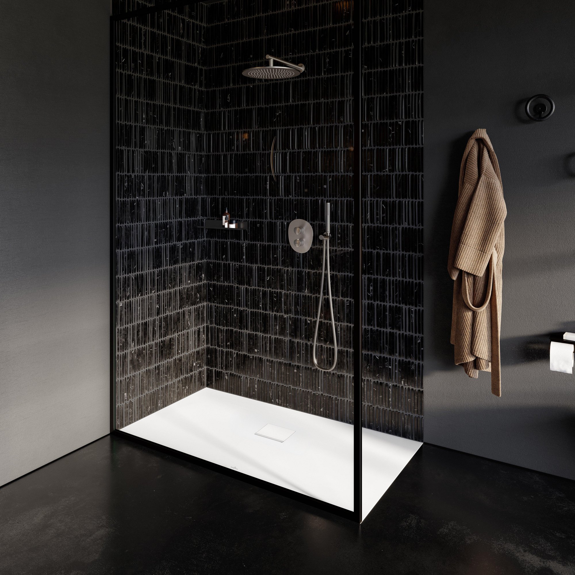 Villeroy & Boch Squaro infinity douchevloer - 180x90cm - stone white - udq1890sqi2bv-rw - Afbeelding 6
