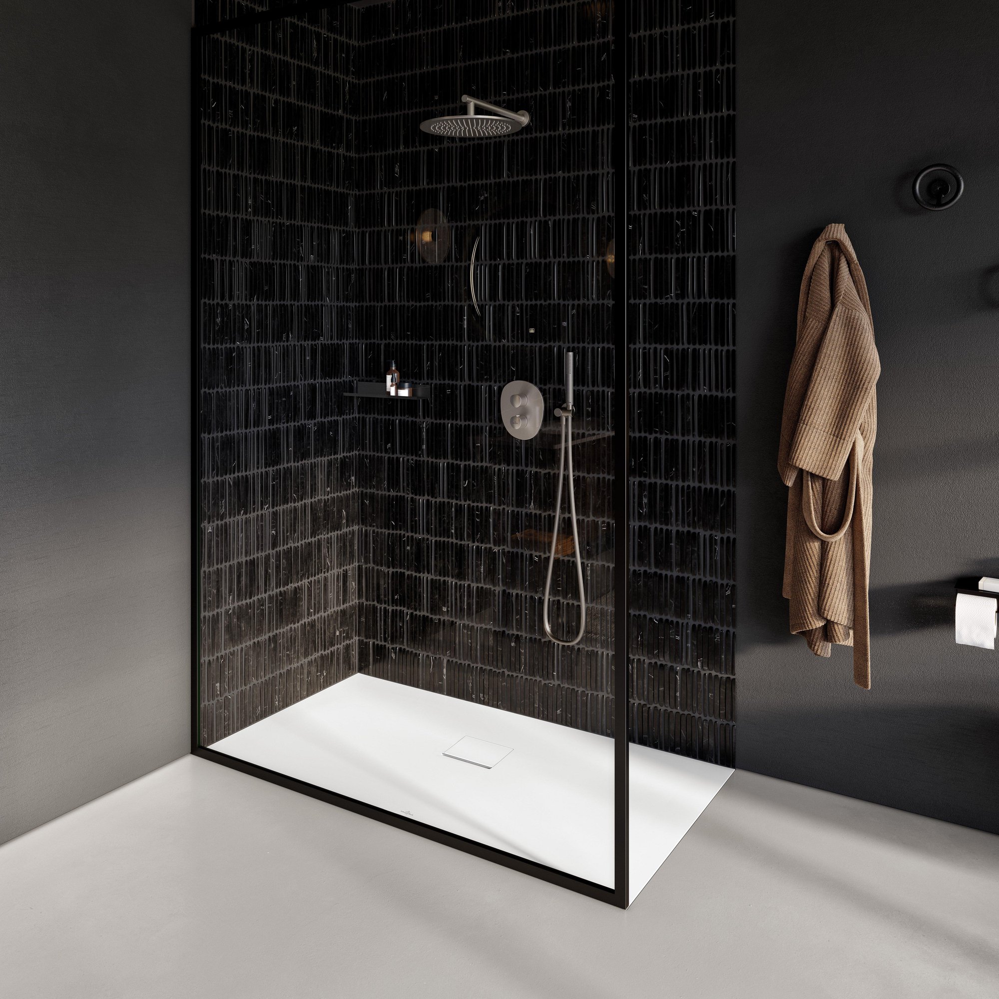 Villeroy & Boch Squaro infinity douchevloer - 180x90cm - stone white - udq1890sqi2bv-rw - Afbeelding 7