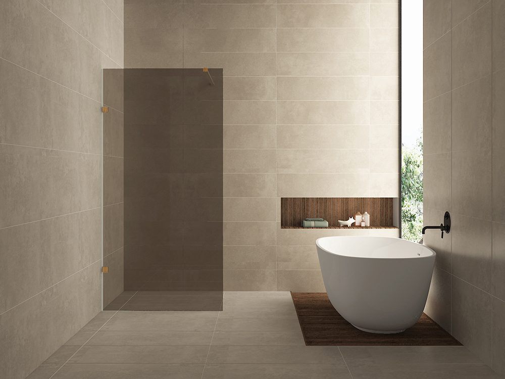 Wiesbaden Less inloopdouche 1200 x 2000 x 8 mm nano vintage brons glas/geborsteld brons koper - 20.3128