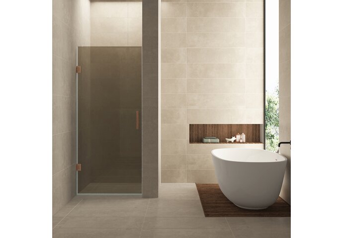 Wiesbaden glasplaat 70x200 cm 8 mm Nano Vintage Brons Glas Geborsteld Brons Koper - 20.3286