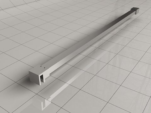 Wiesbaden Slim stabilisatiestang 120 cm chroom - 20.3490