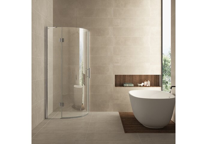 Wiesbaden Douchecabine Wiesbaden kwartrond 1 deur LS 90x90cm 8mm NANO coating - 20.3855