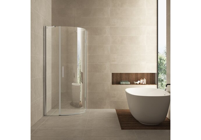 Wiesbaden Douchecabine Wiesbaden kwartrond 1 deur RS 90x90cm 8mm NANO coating - 20.3856