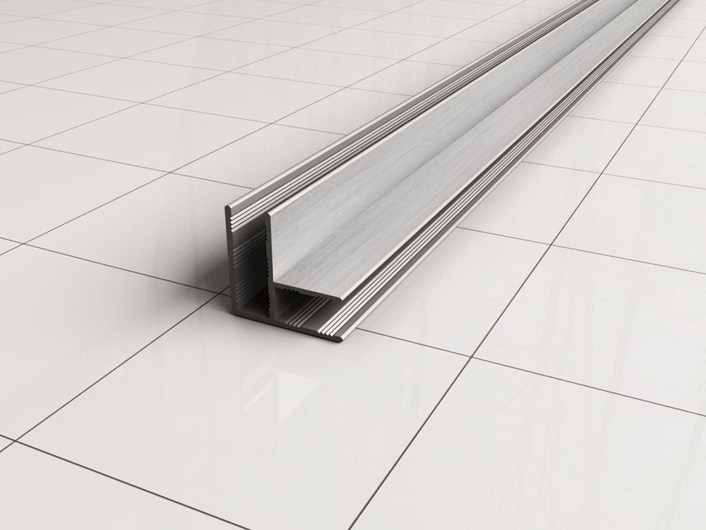 Wiesbaden Slim hoekprofiel 2000 x 10 mm geborsteld staal - 20.6125