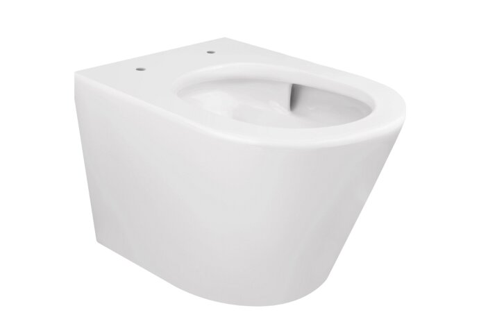 Wiesbaden Wandcloset Wiesbaden Vesta Rimless Tornado Flush Mat Wit - 32.2507