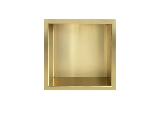 Wiesbaden Wiesbaden Inbouwnis - Exellence - 30x30x10cm - Geborsteld Messing Goud - 33.2193