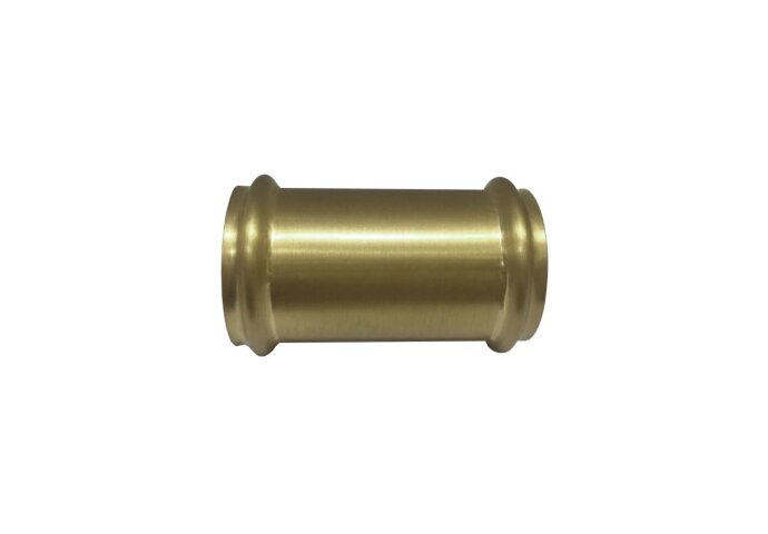 Wiesbaden Koppelstuk Wiesbaden 32mm tbv Vloerbuis Geborsteld Messing Goud - 33.3565