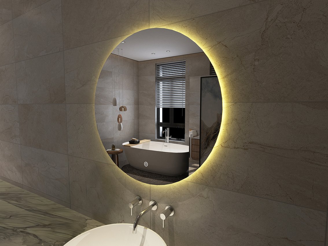 Wiesbaden Giro spiegel rond met LED, dimbaar en spiegelverwarming 100 cm - 38.3717 - Afbeelding 4