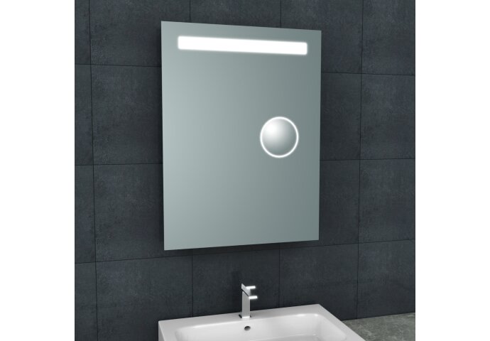 Wiesbaden Spiegel Wiesbaden Tigris met LED Verlichting En Scheerspiegel 60x80cm - 38.3774