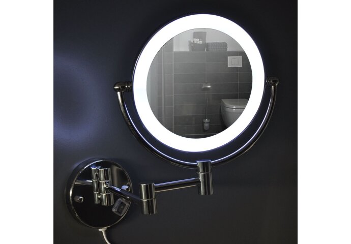 Wiesbaden Wand Scheerspiegel Wiesbaden met LED Verlichting 20 cm - 38.4135