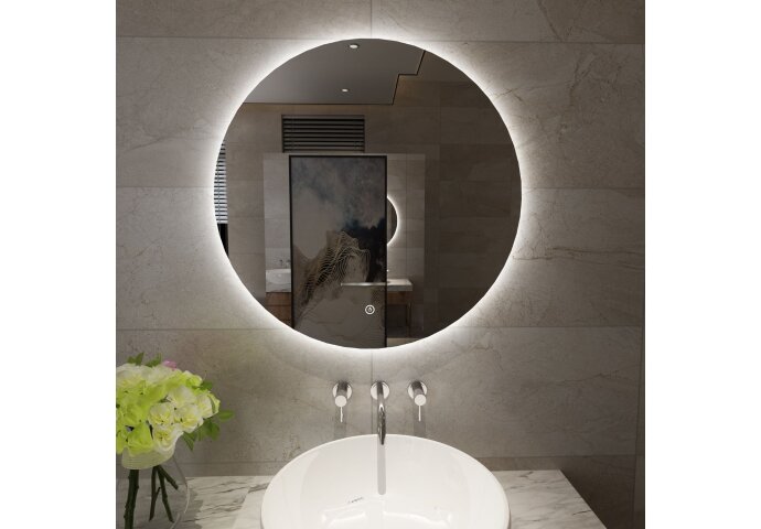 Wiesbaden Spiegel Wiesbaden Giro Rond met LED Verlichting 80 cm - 38.4401