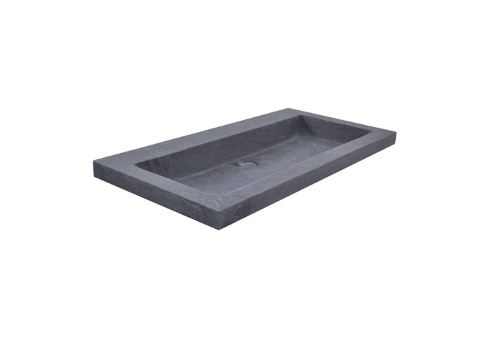 Wiesbaden Wastafel Hardsteen Wiesbaden 80x46x5 cm (0 kraangaten) - 39.3762