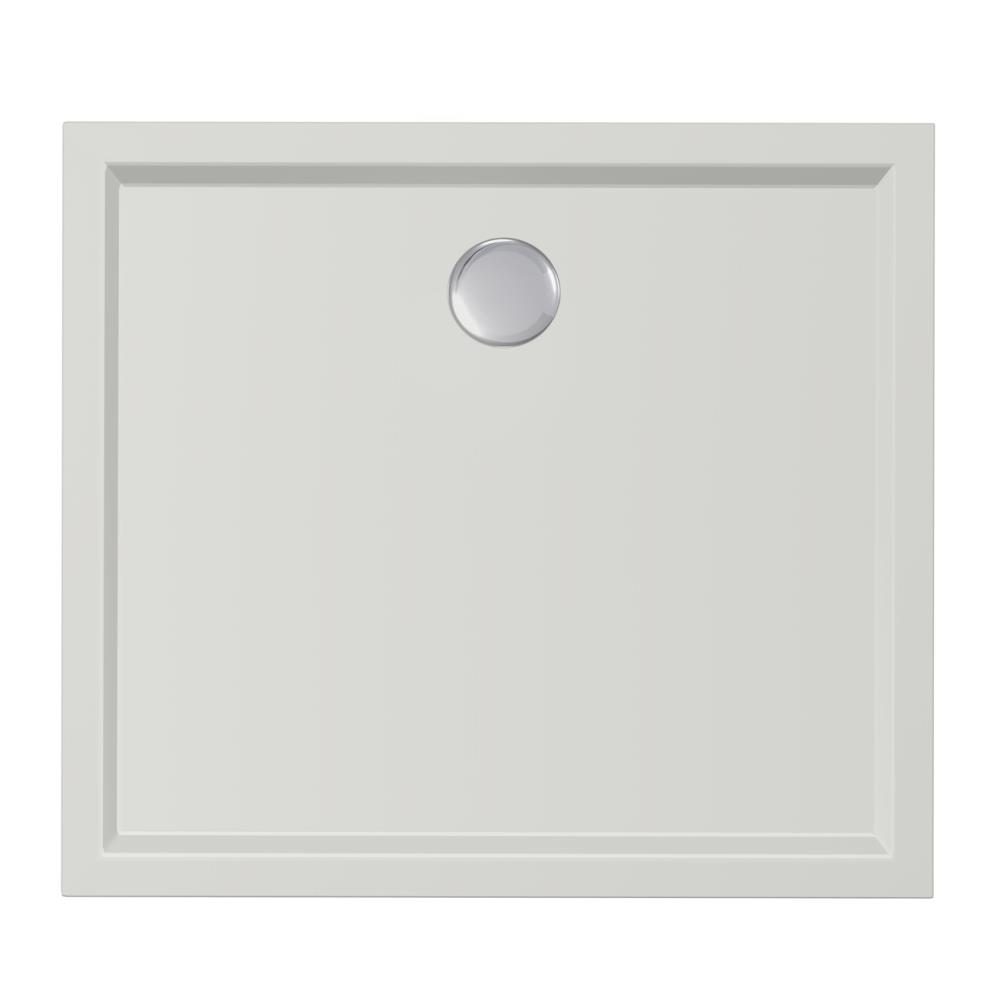 Douchebak Xenz Mariana - 90x80x4 cm - Incl.Afvoersifon-Chroom - Acryl - Rechthoekig - Wit mat - 6835-03