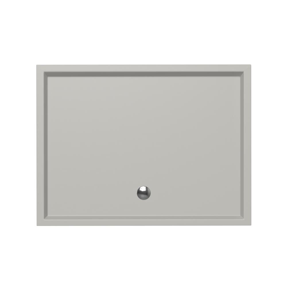 Douchebak Xenz Mariana - 120x90x4 cm - Incl.Afvoersifon-Chroom - Acryl - Rechthoekig - Cement mat - 6859-06