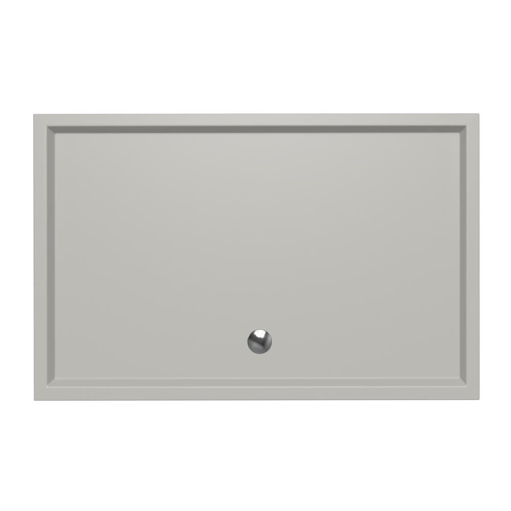 Douchebak Xenz Mariana - 140x90x4 cm - Incl.Afvoersifon-Chroom - Acryl - Rechthoekig - Cement mat - 6865-06