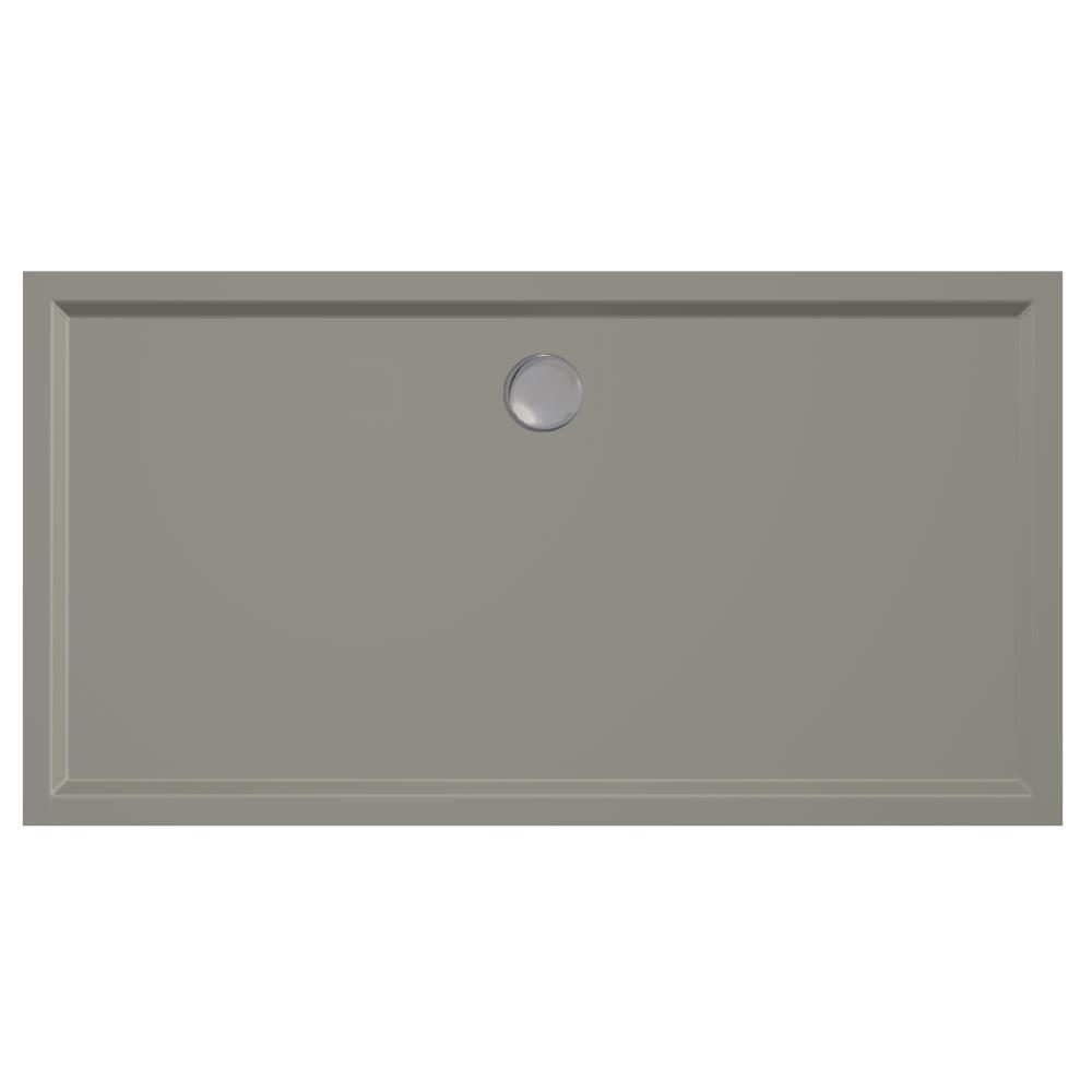 Douchebak Xenz Mariana - 150x80x4 cm - Incl.Afvoersifon-Chroom - Acryl - Rechthoekig - Cement mat - 6866-06