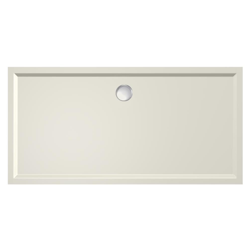 Douchebak Xenz Mariana - 160x80x4 cm - Incl.Afvoersifon-Chroom - Acryl - Rechthoekig - Pergamon glans - 6889-02