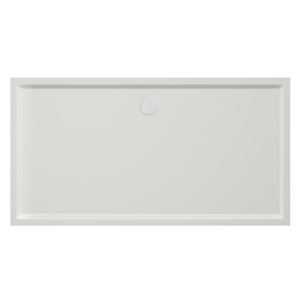 Douchebak Xenz Mariana - 170x90x4 cm - Incl.Afvoersifon-Chroom - Acryl - Rechthoekig - Wit mat - 6896-03
