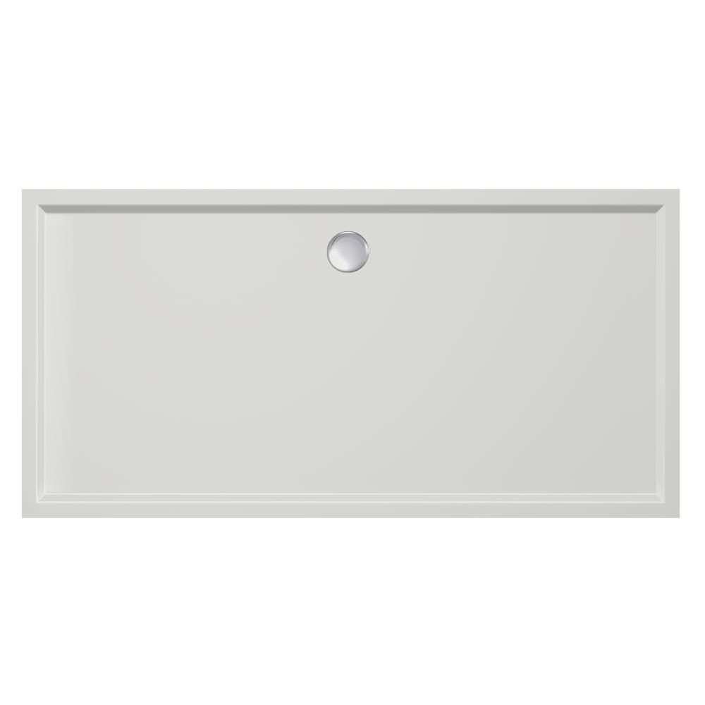 Douchebak Xenz Mariana - 180x90x4 cm - Incl.Afvoersifon-Chroom - Acryl - Rechthoekig - Wit mat - 6897-03