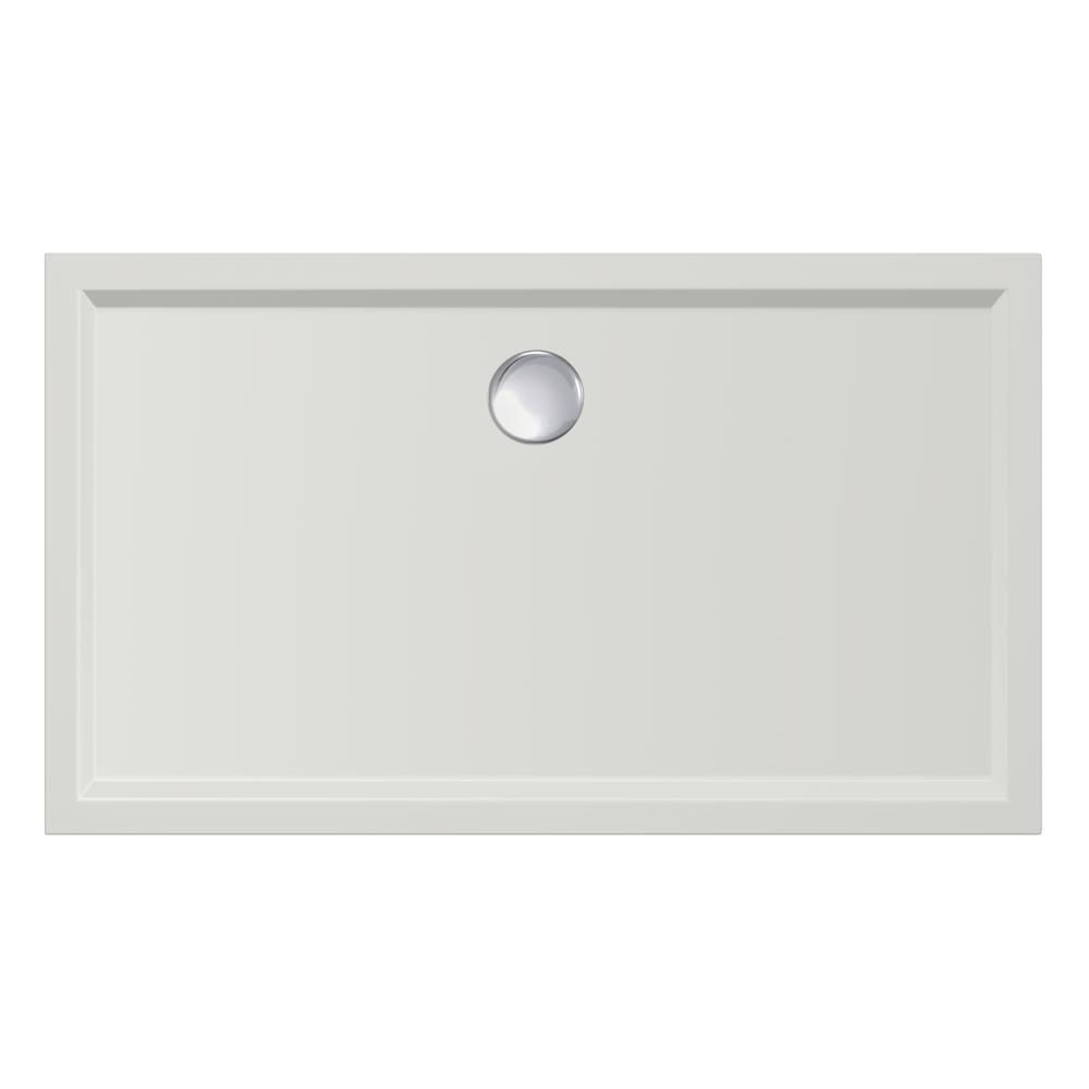 Douchebak Xenz Mariana - 120x70x4 cm - Incl.Afvoersifon-Chroom - Acryl - Rechthoekig - Wit mat - 6932-03