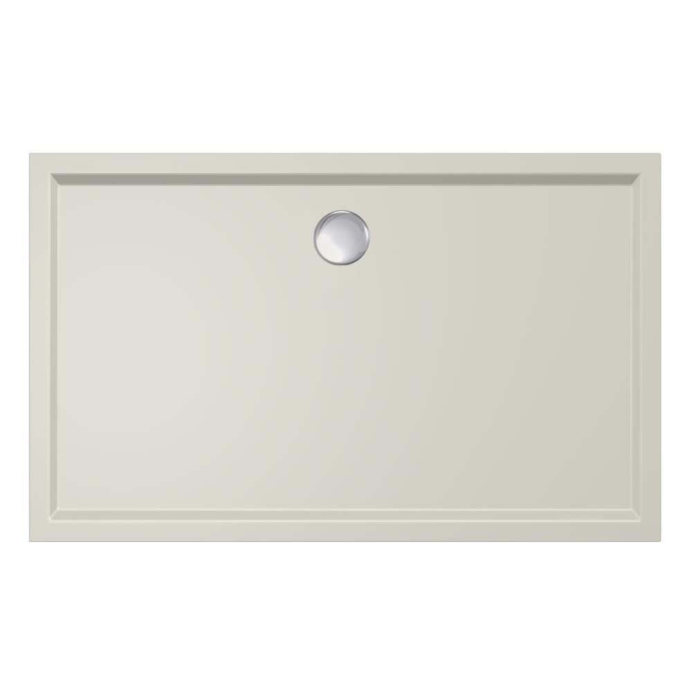 Douchebak Xenz Mariana - 130x80x4 cm - Incl.Afvoersifon-Chroom - Acryl - Rechthoekig - Pergamon glans - 6934-02