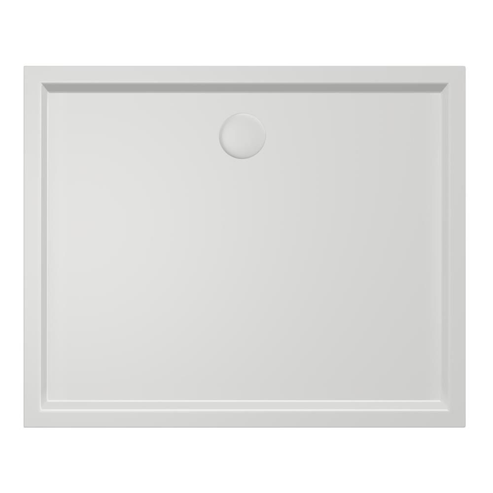 Douchebak Xenz Mariana - 110x90x4 cm - Incl.Afvoersifon-Chroom - Acryl - Rechthoekig - Wit glans - 6935-01