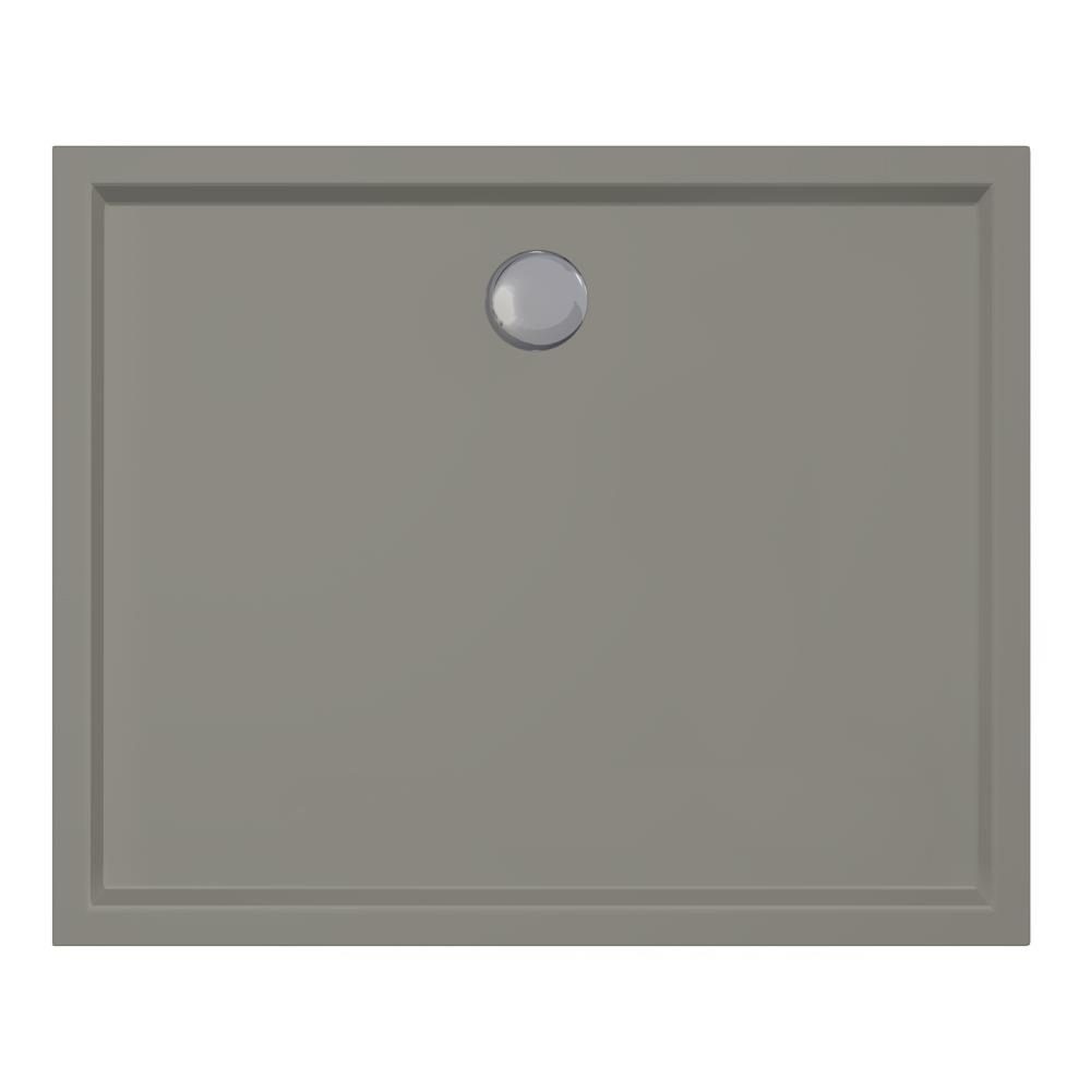 Douchebak Xenz Mariana - 110x90x4 cm - Incl.Afvoersifon-Chroom - Acryl - Rechthoekig - Cement mat - 6935-06