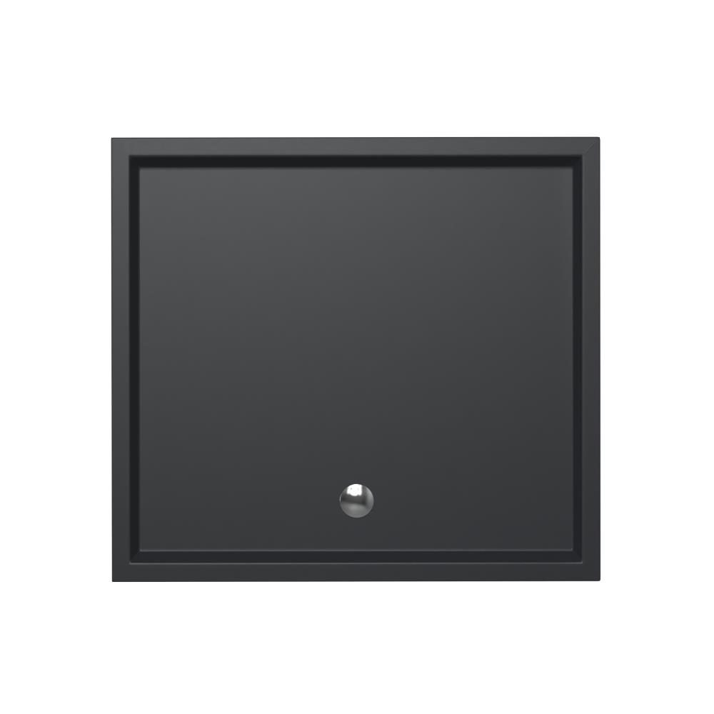 Douchebak Xenz Mariana - 110x100x4 cm - Incl.Afvoersifon-Chroom - Acryl - Rechthoekig - Antraciet mat - 6957-05