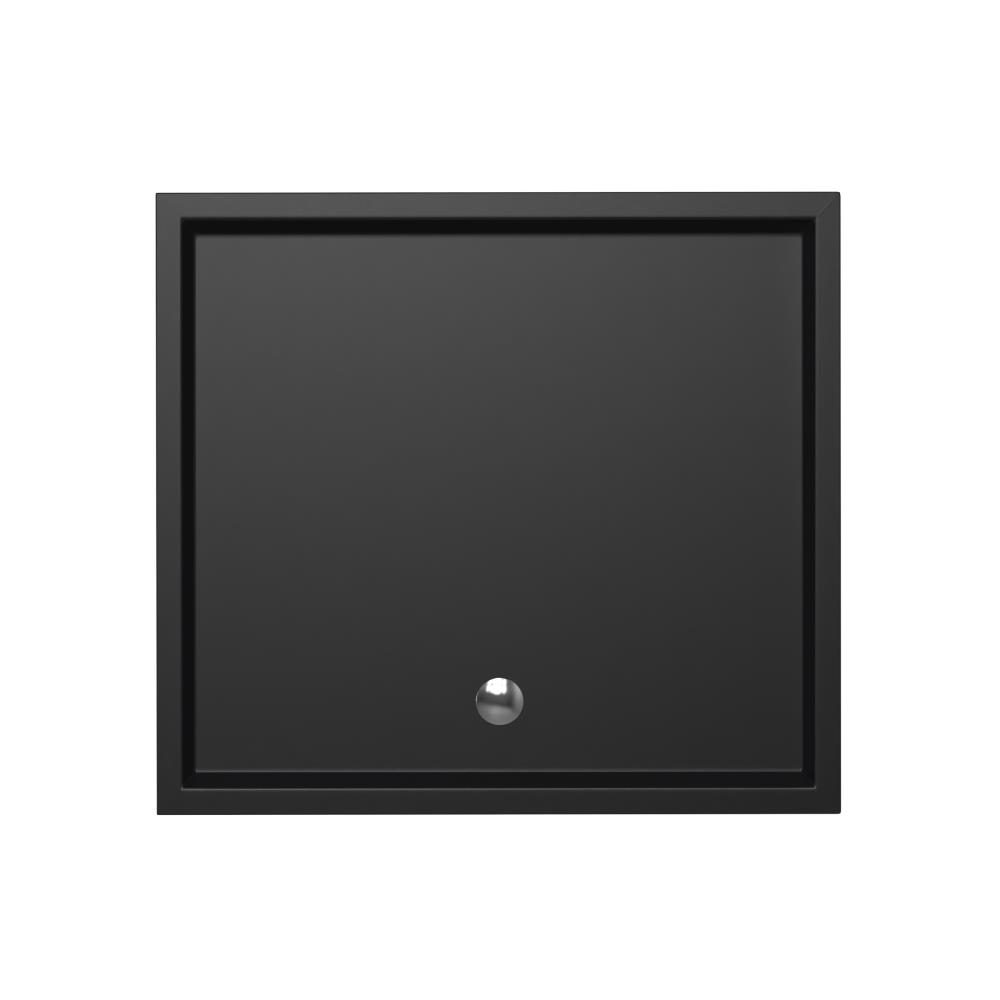 Douchebak Xenz Mariana - 110x100x4 cm - Incl.Afvoersifon-Chroom - Acryl - Rechthoekig - Zwart mat - 6957-29