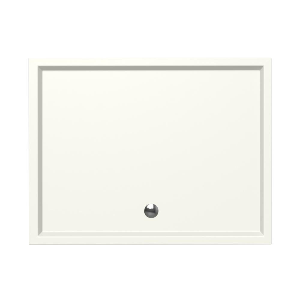 Douchebak Xenz Mariana - 130x100x4 cm - Incl.Afvoersifon-Chroom - Acryl - Rechthoekig - Wit mat - 6958-03