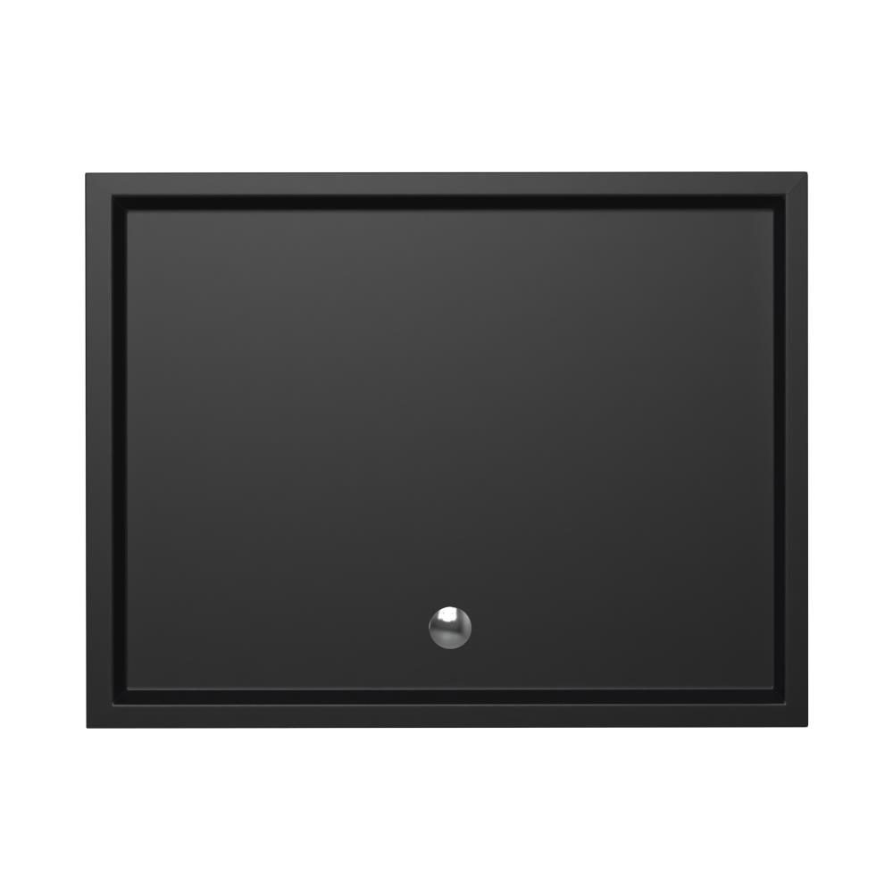 Douchebak Xenz Mariana - 130x100x4 cm - Incl.Afvoersifon-Chroom - Acryl - Rechthoekig - Zwart mat - 6958-29