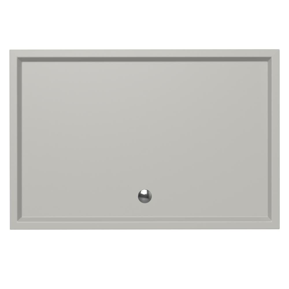 Douchebak Xenz Mariana - 150x100x4 cm - Incl.Afvoersifon-Chroom - Acryl - Rechthoekig - Cement mat - 6960-06